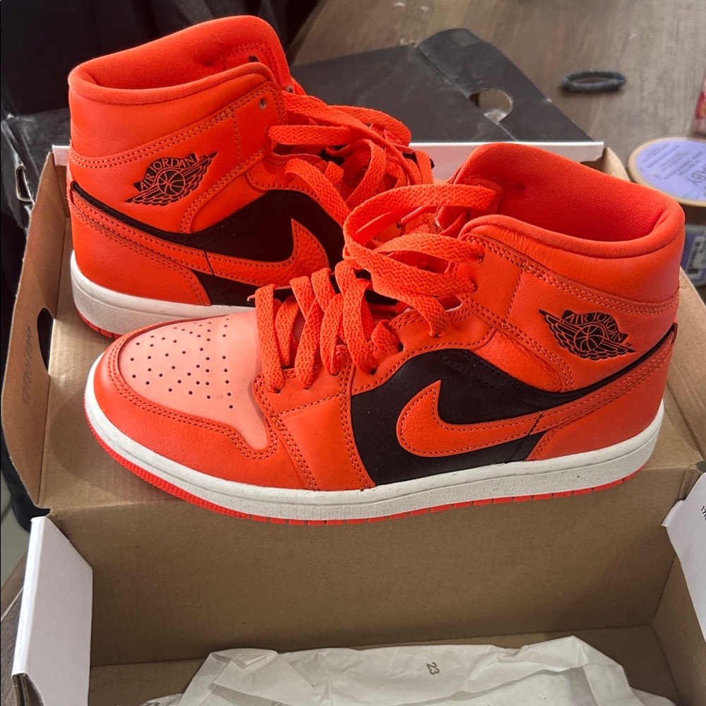 Jordan Athletic Shoes in Red and Black